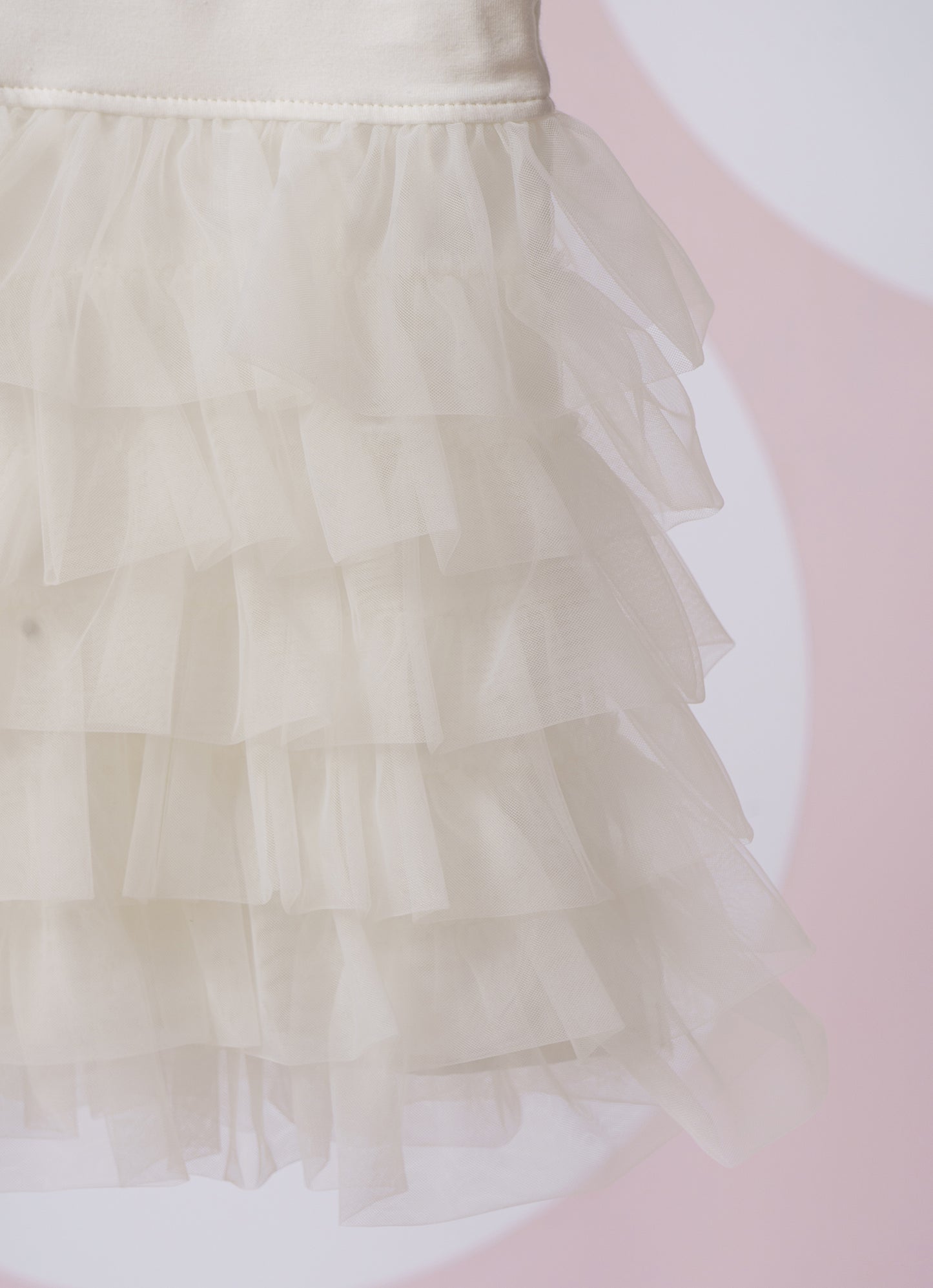 Vestido Cotton Babados Tule
