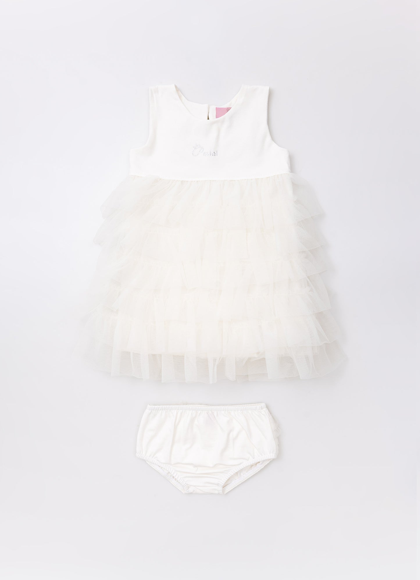 Vestido Cotton Babados Tule