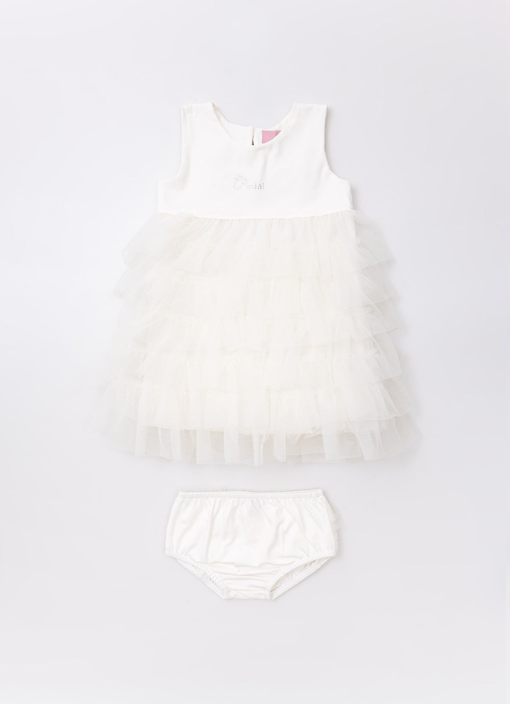 Vestido Cotton Babados Tule
