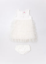 Vestido Cotton Babados Tule