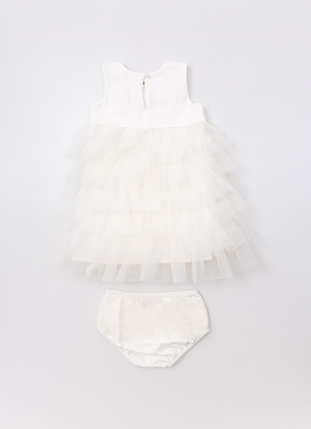 Vestido Cotton Babados Tule
