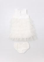Vestido Cotton Babados Tule