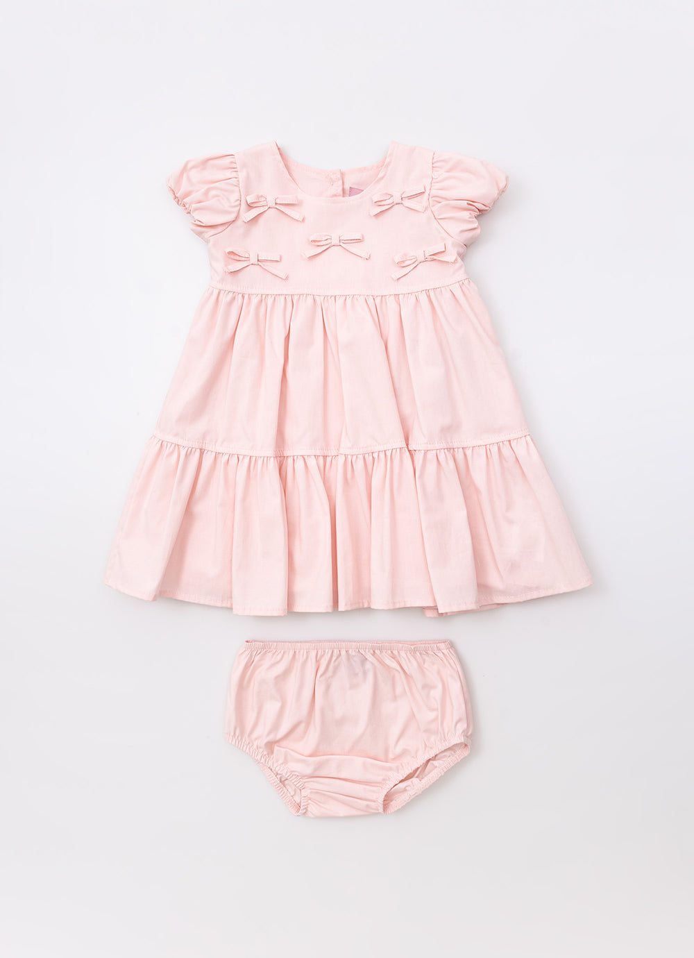 Vestido Tricoline Multi Laços