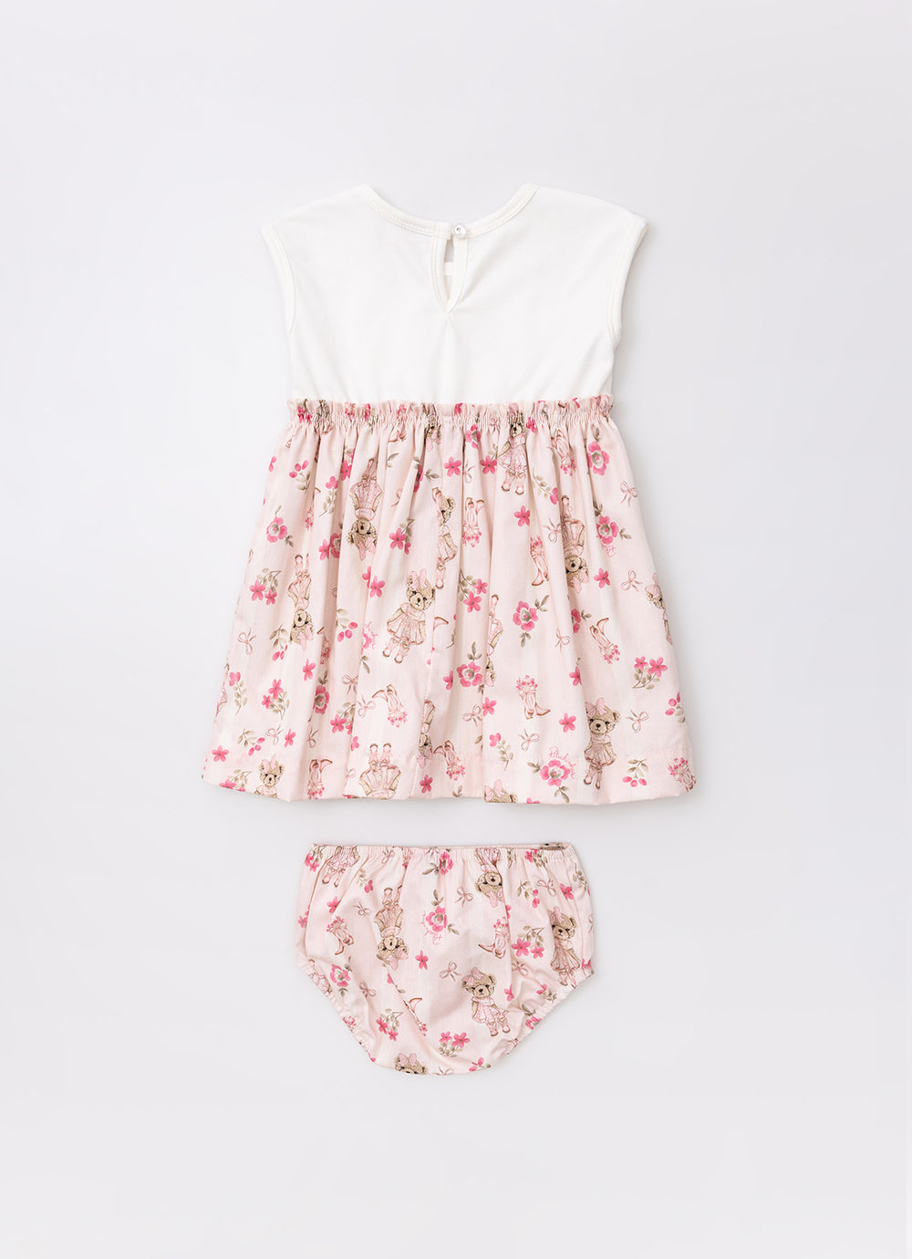 Vestido Cotton Saia Algodão Listra