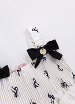 Vestido Algodão Estampa Lacinhos Lastex