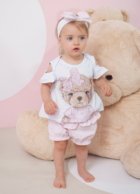 Faixa Laço Duplo Puffer Estampado Faixa Laço Duplo Puffer Estampado