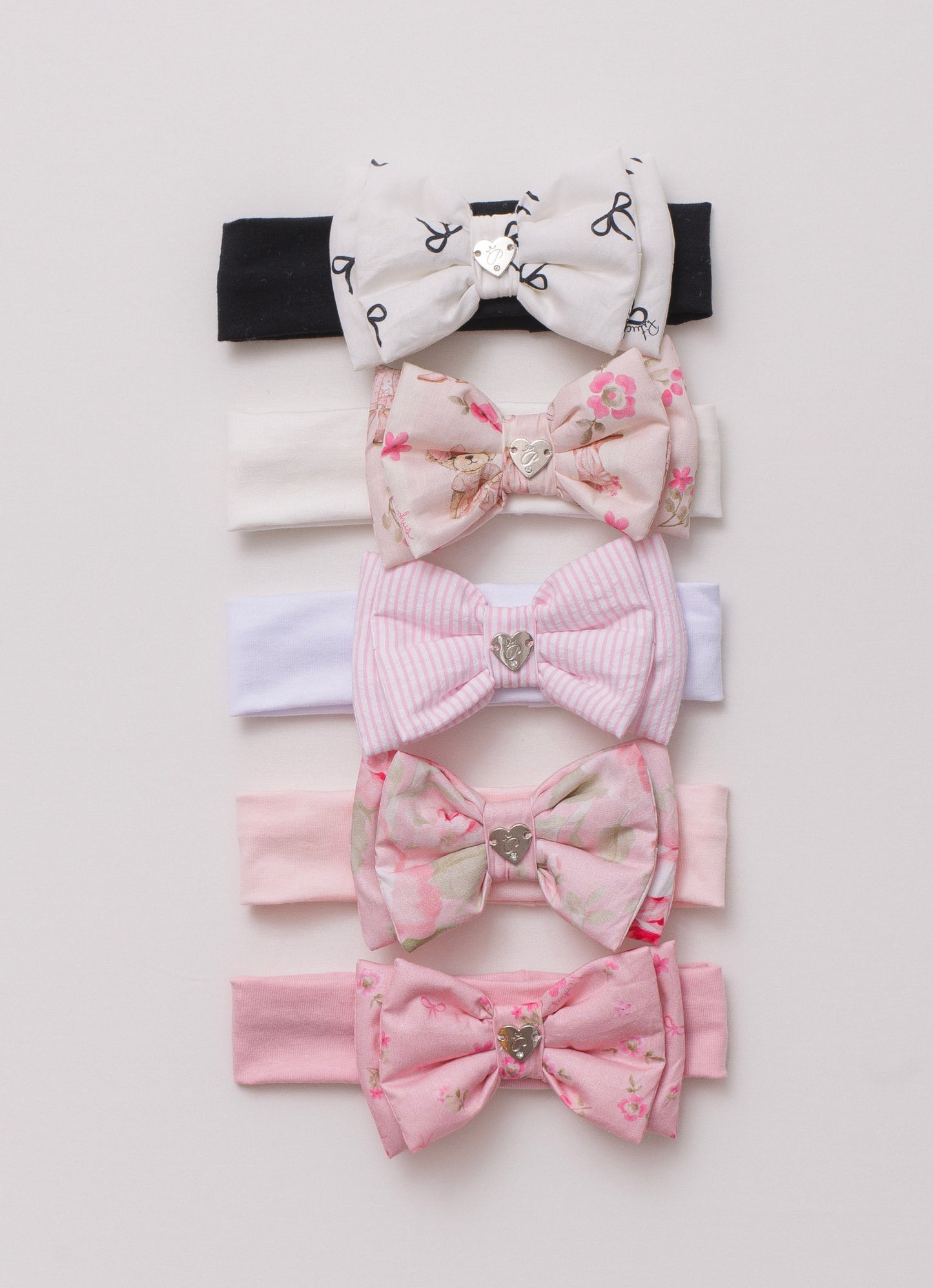 Faixa Laço Duplo Puffer Estampado