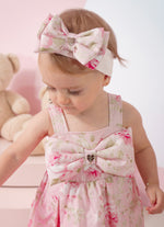 Faixa Laço Duplo Puffer Estampado