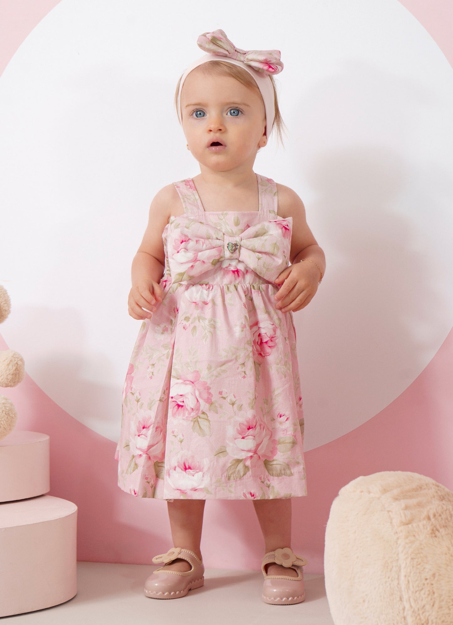 Faixa Laço Duplo Puffer Estampado