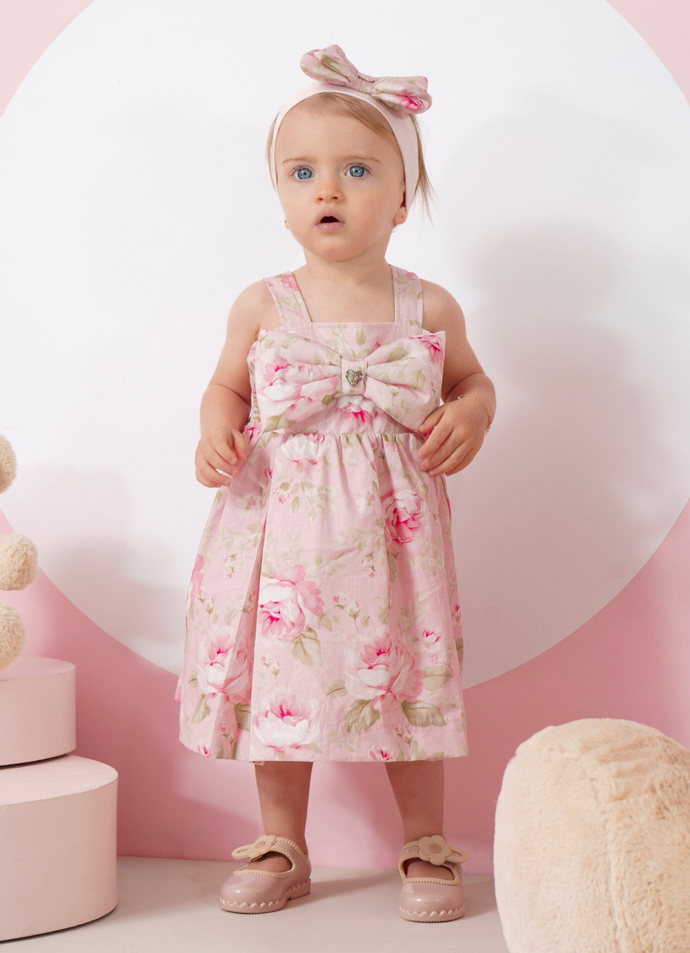 Faixa Laço Duplo Puffer Estampado