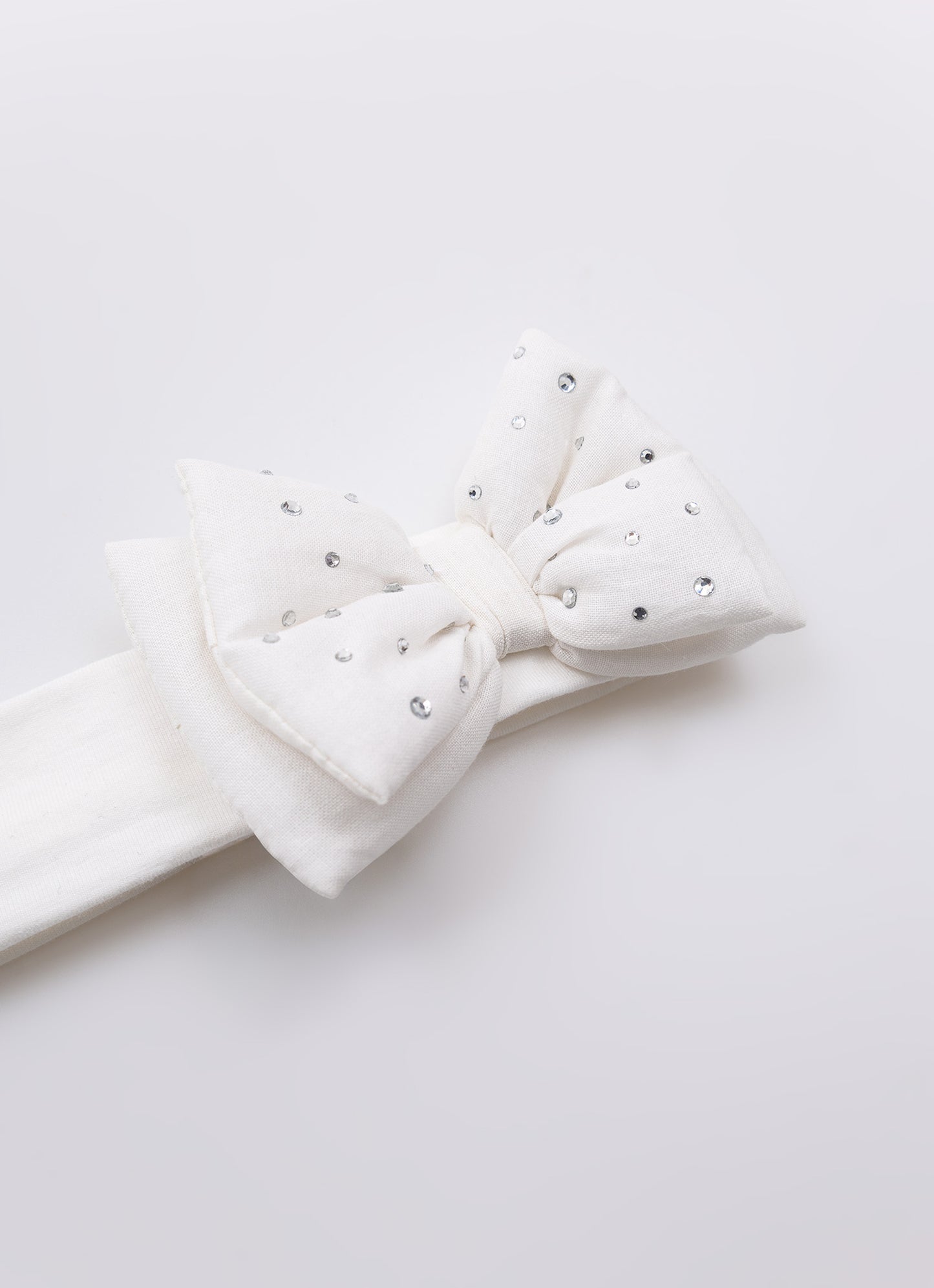 Faixa Laço Duplo Puffer Cristais