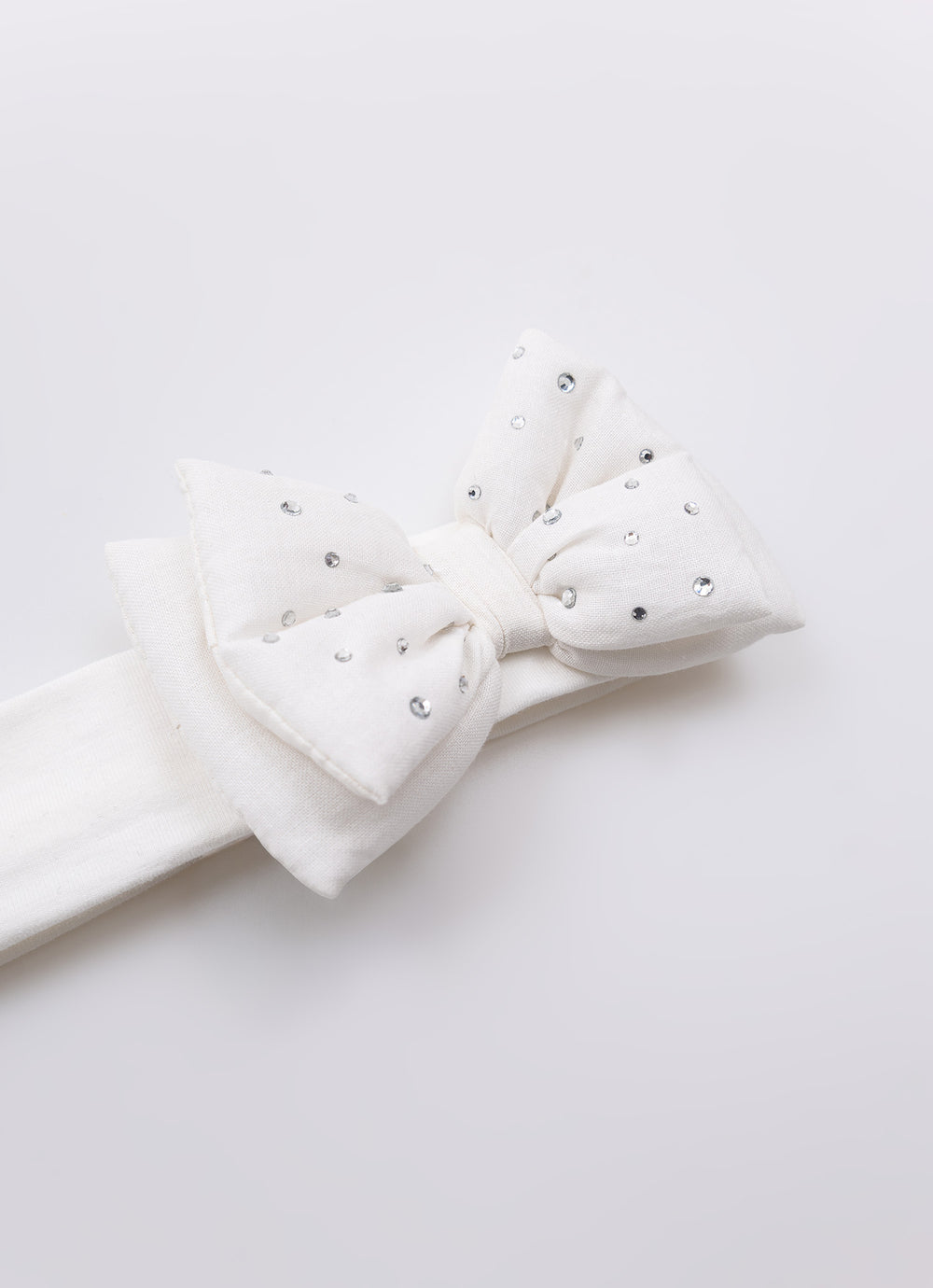 Faixa Laço Duplo Puffer Cristais