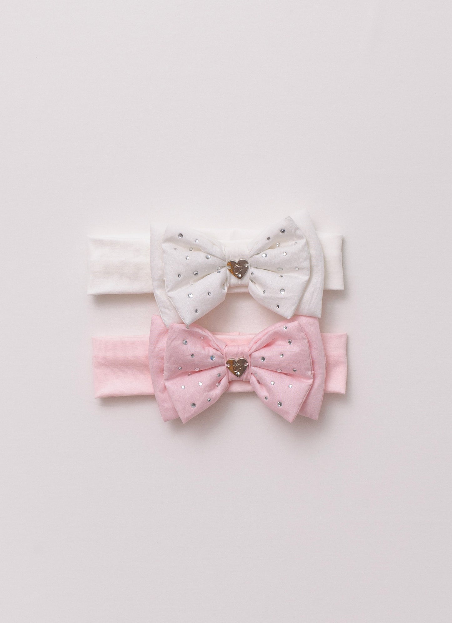 Faixa Laço Duplo Puffer Cristais