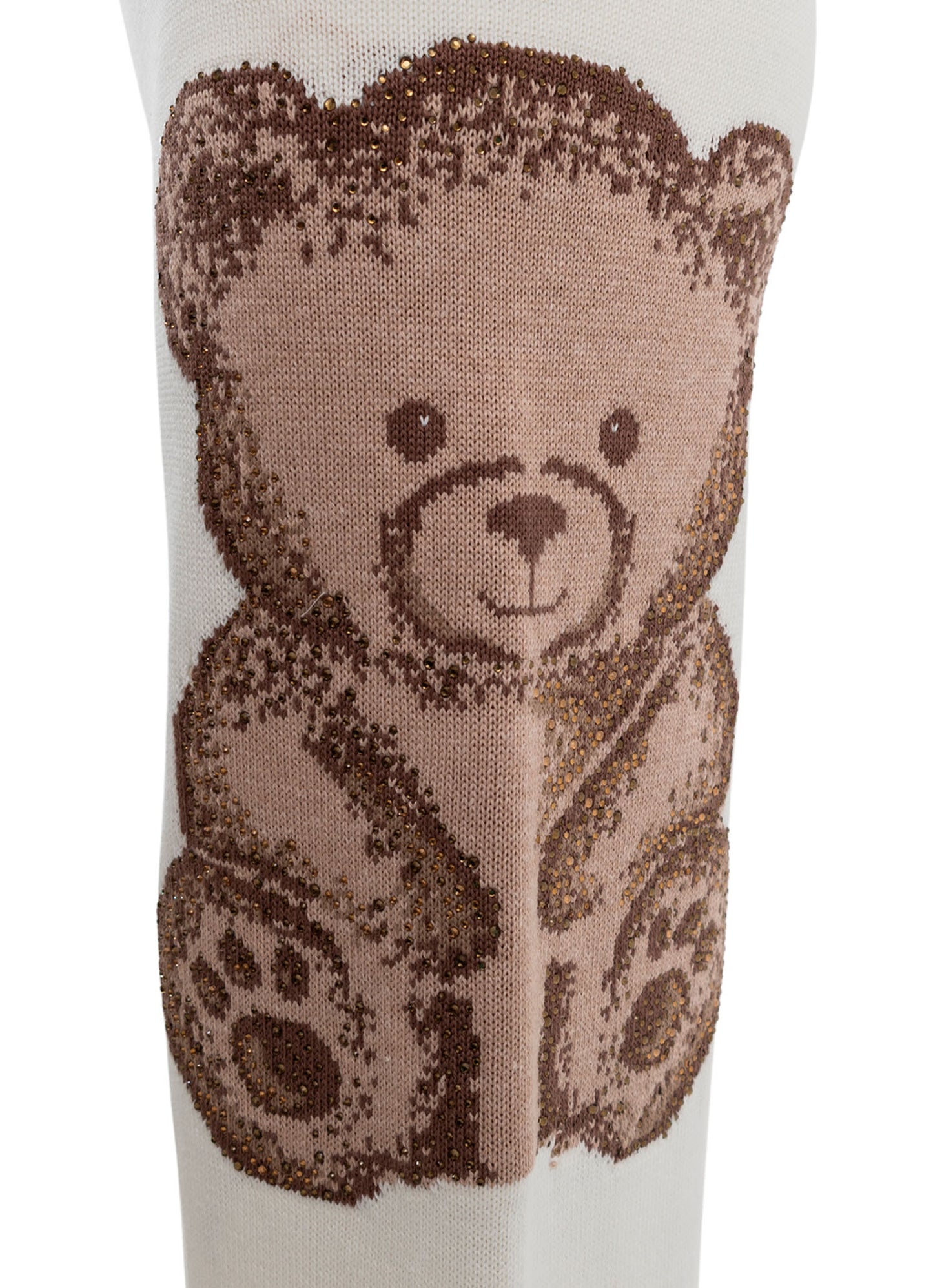 Calça Reta Tricot Ursinha Après-Ski