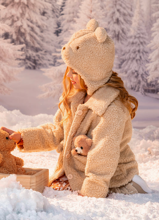 Touca Pele Forrada Ursinha Après-Ski Touca Pele Forrada Ursinha Après-Ski