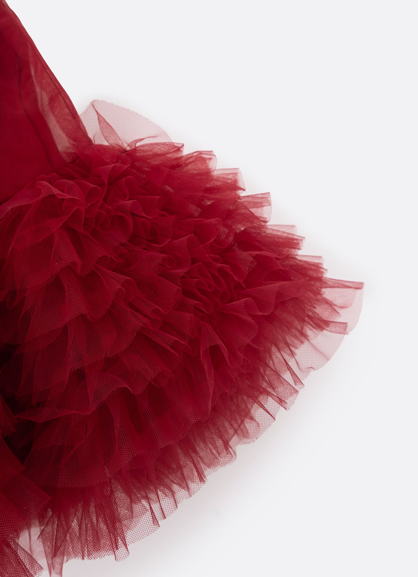 Saia Short Tule Babados Fru Fru Barra