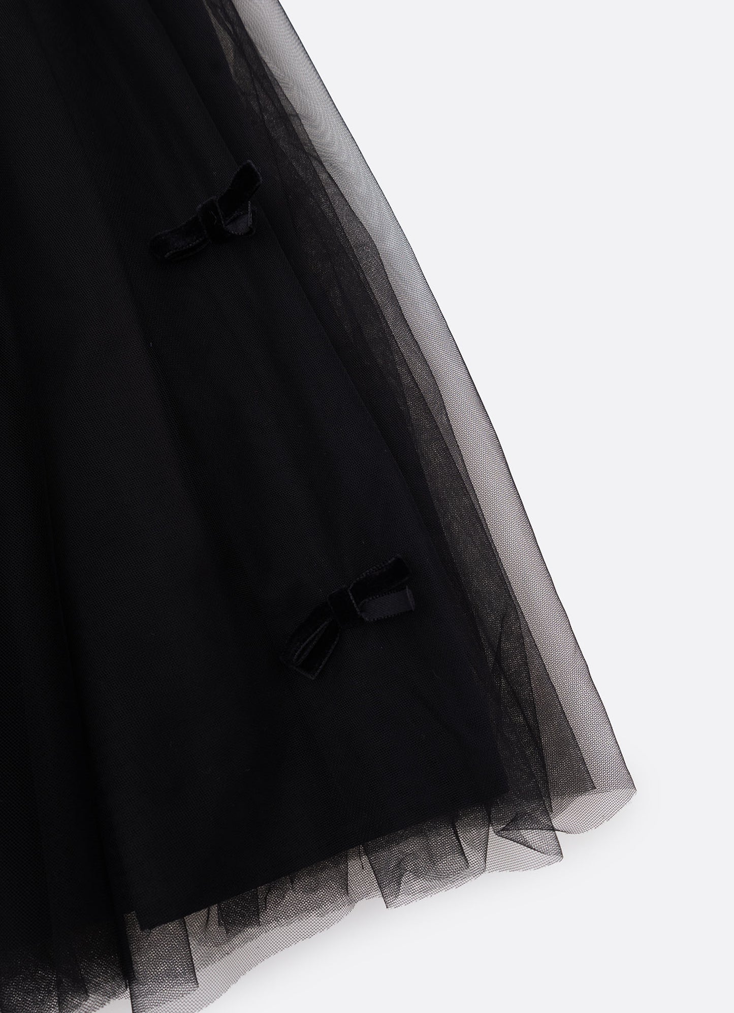 Saia Short Tule Laçinhos Veludo