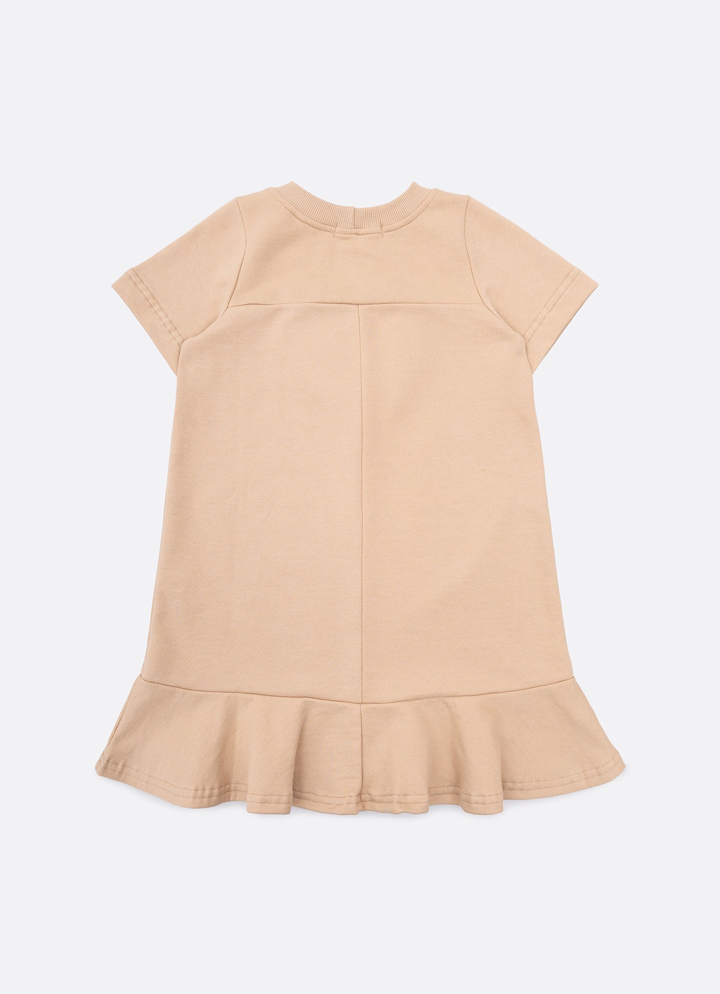 Vestido Moletom Rosto Urso Pele Bordado