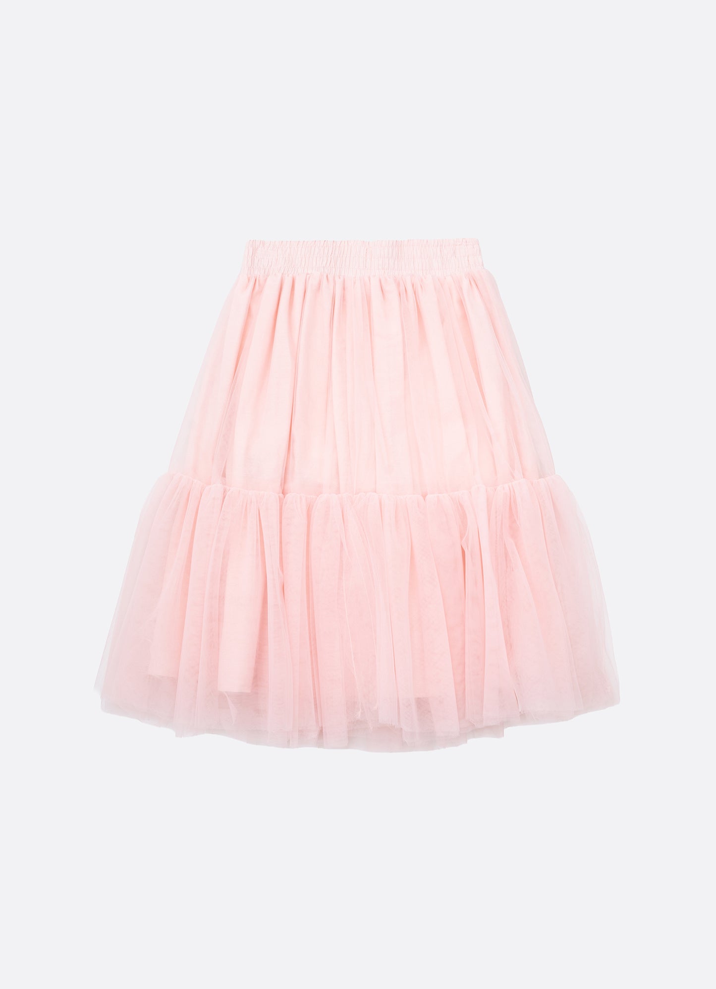 Saia Short Midi Tule Babado