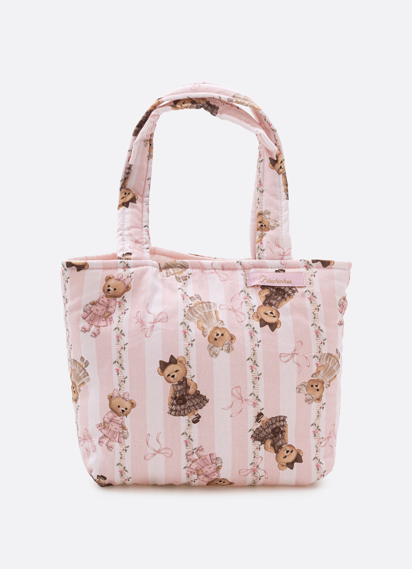 Bolsa Puffer Estampada Laço
