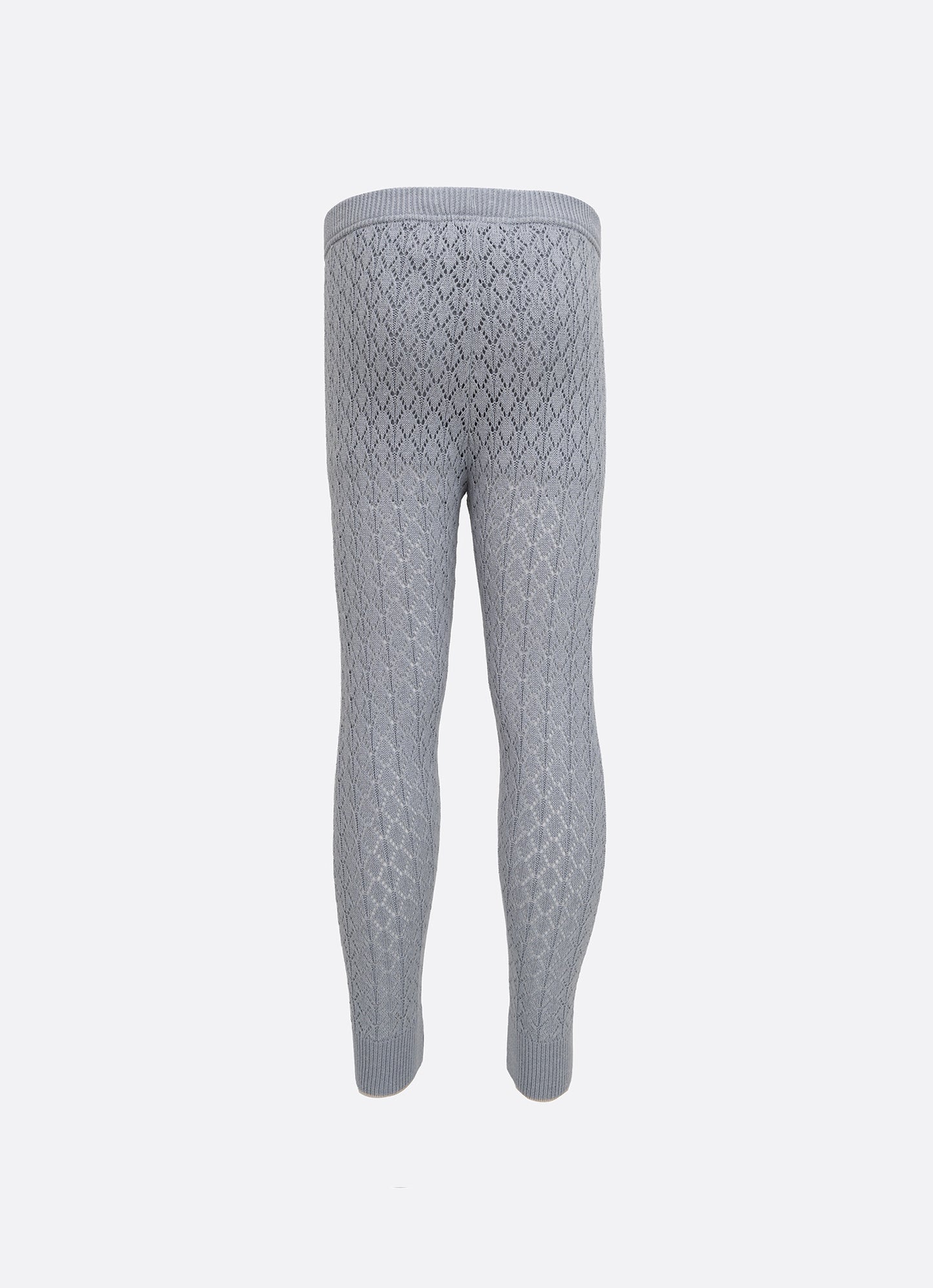 Calça Tricot Ponto Renda Bolsos Bordados