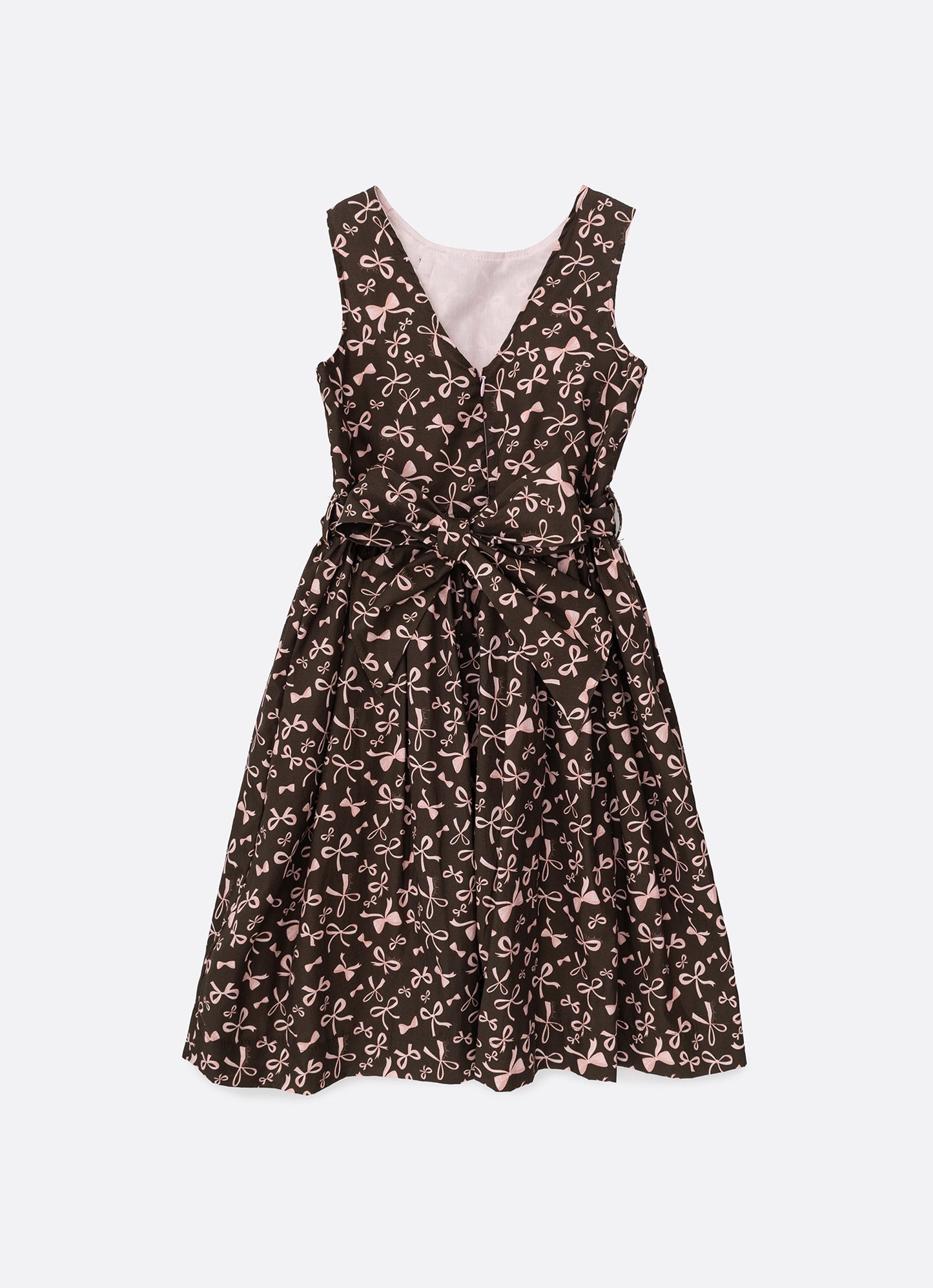 Vestido Algodao Estampa Lacinhos