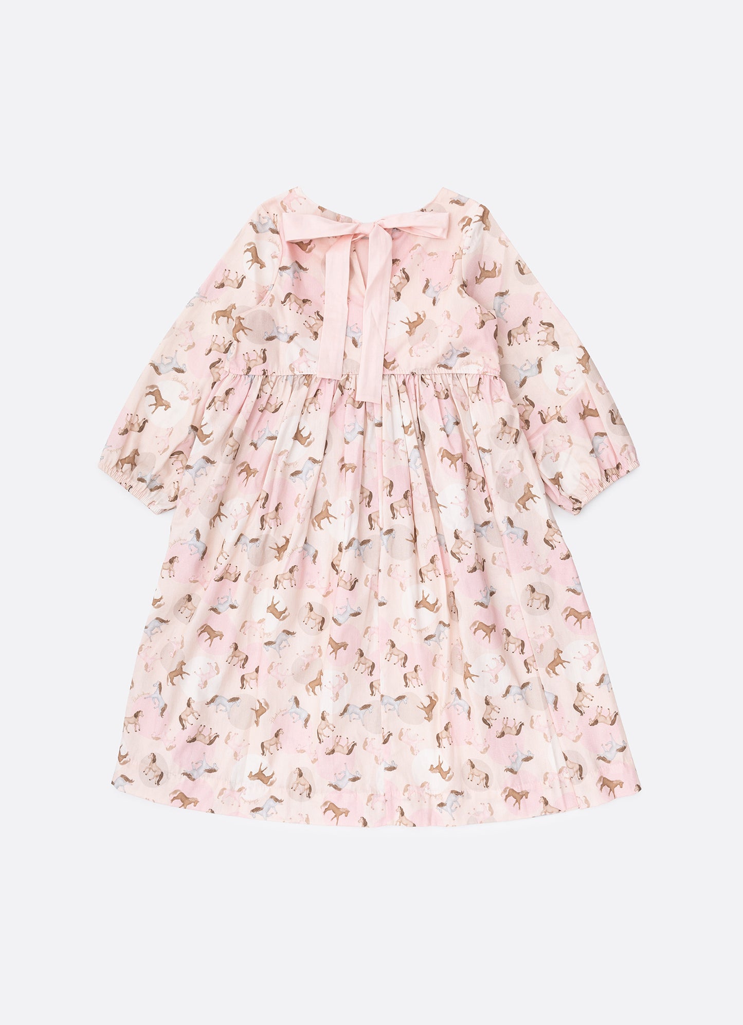 Vestido Algodão Cavalinhos e Poá Bolsos