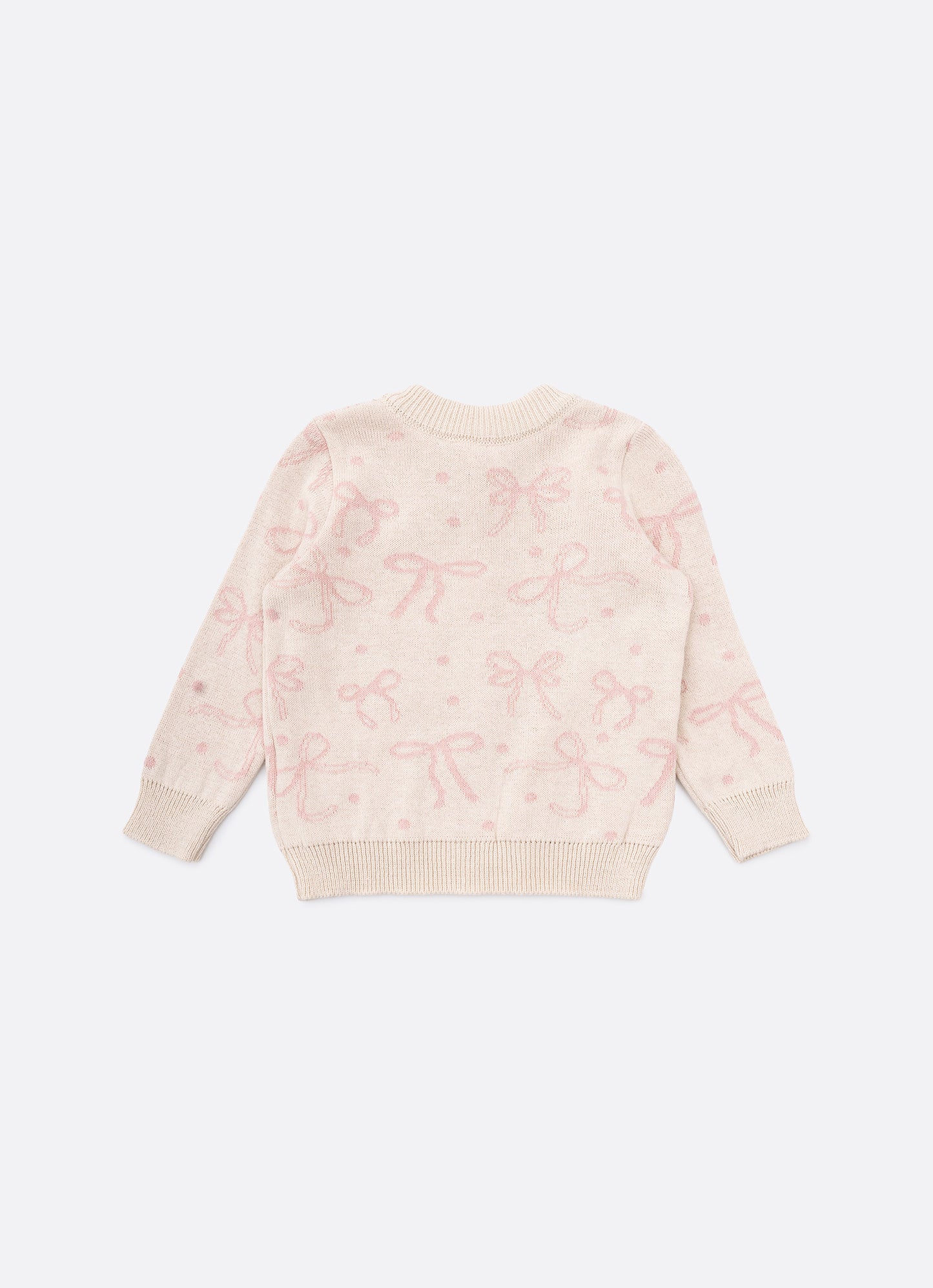 Casaqueto Tricot Jacquard Laços