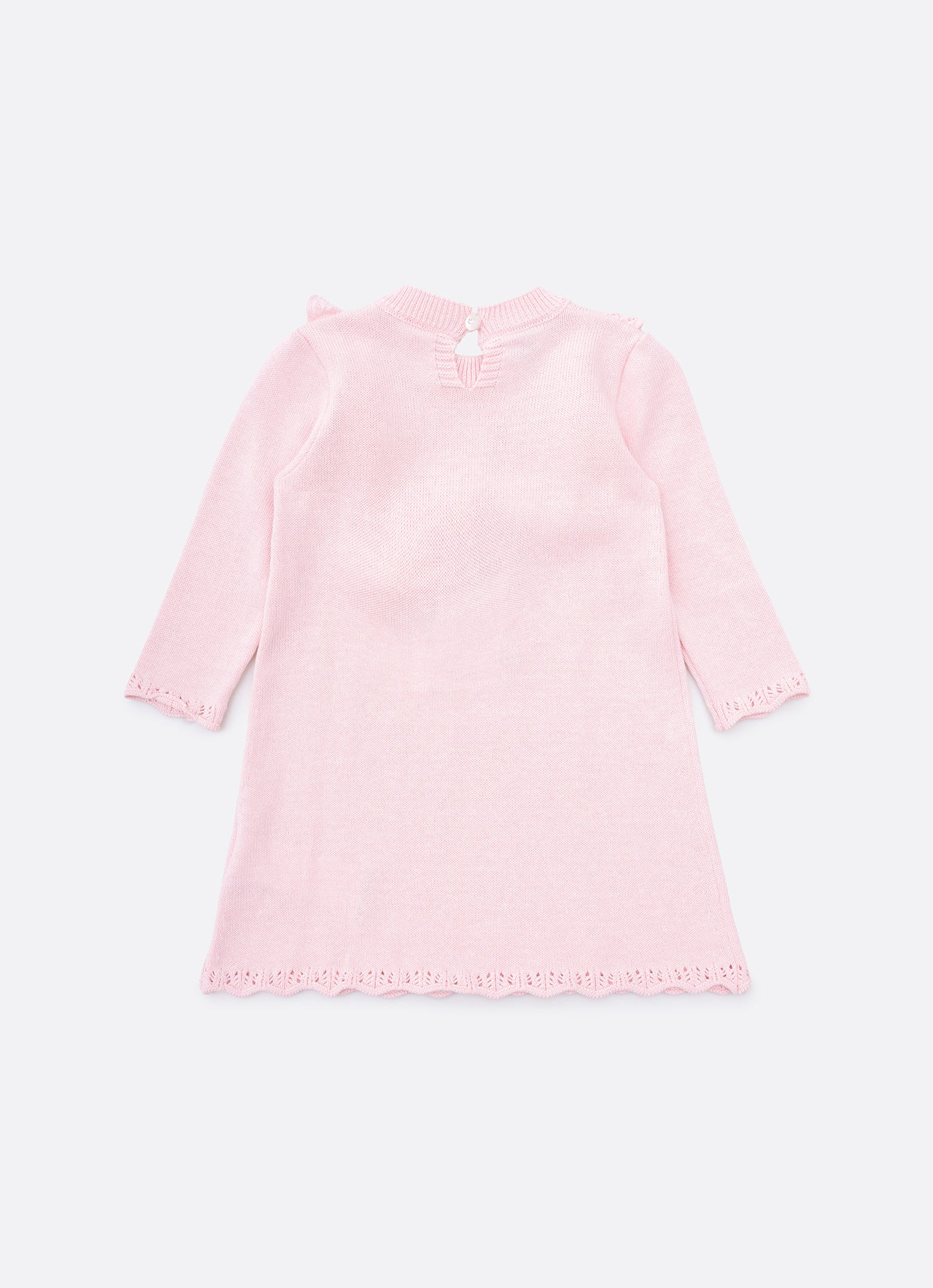 Vestido Tricot Detalhe Babado