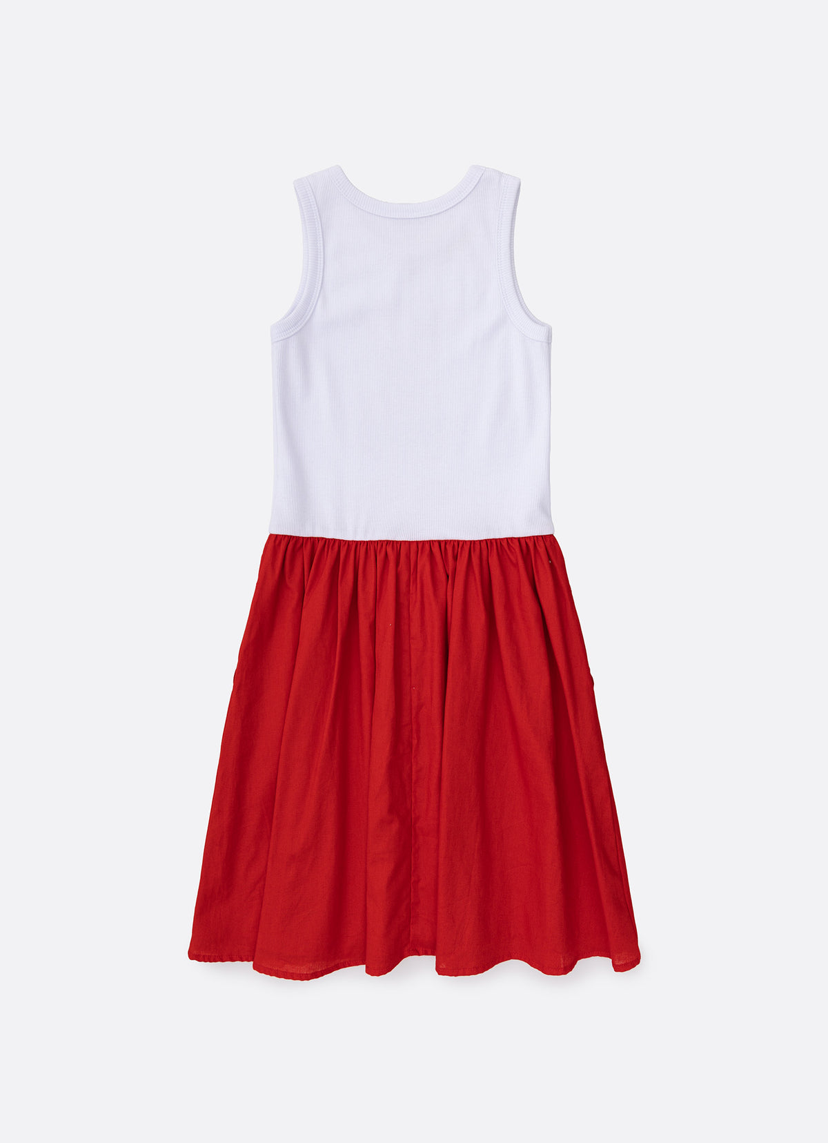 Vestido Ribana Saia Tricoline Natal