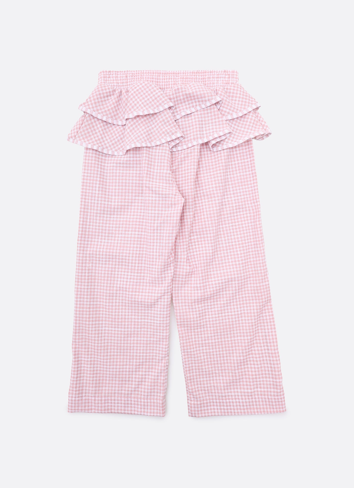 Calça Reta Algodão Xadrez