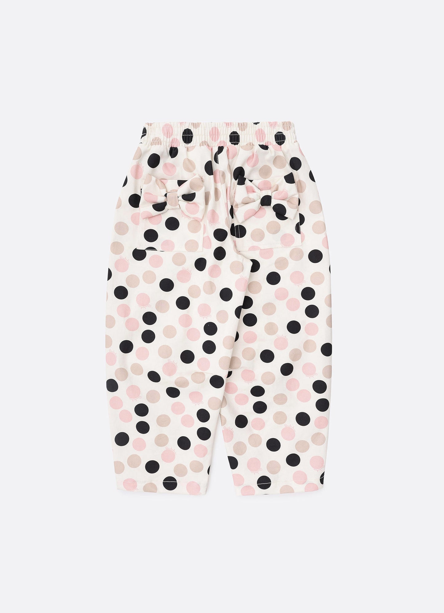 Calça Baggy Sarja Estampa Poá