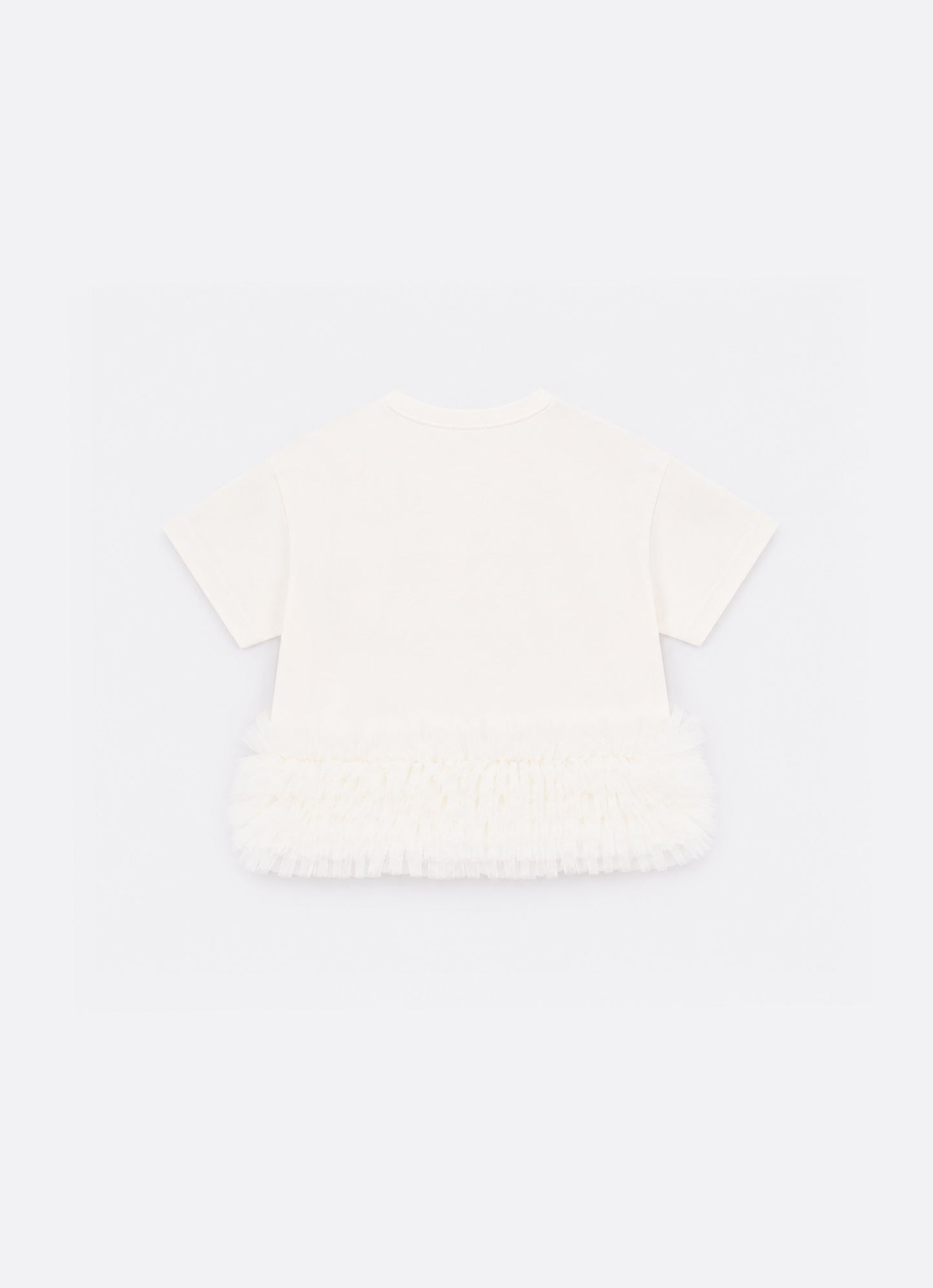 Blusa Cotton Ursinha Barra Tule