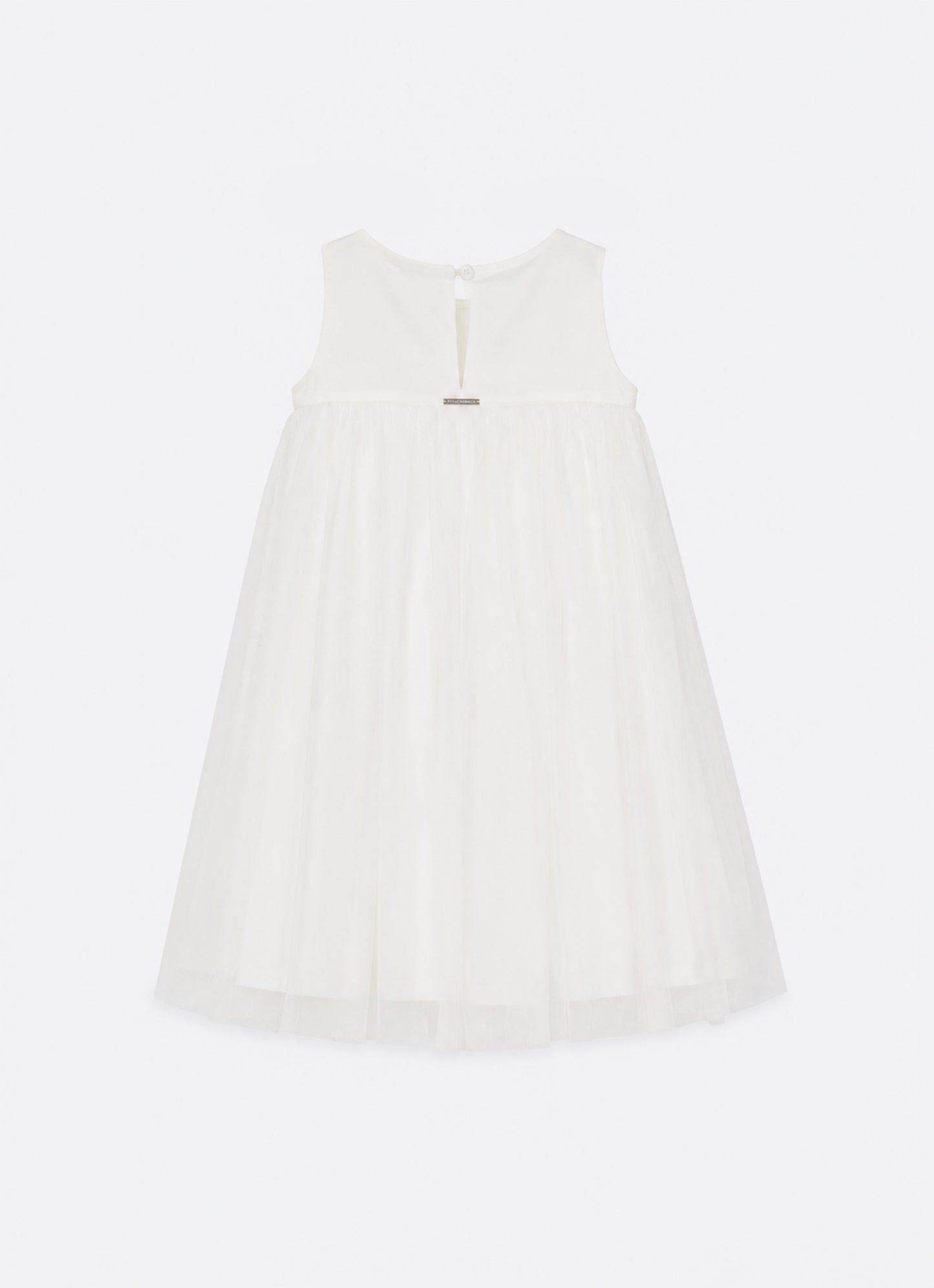 Vestido Tule Maxi Flor
