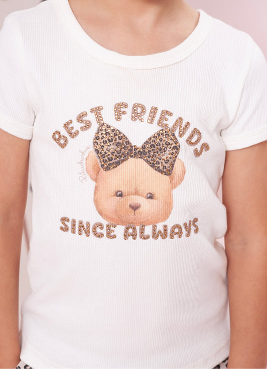 Blusa Ribeiro Best Friends Ursinha Blusa Ribeiro Best Friends Ursinha