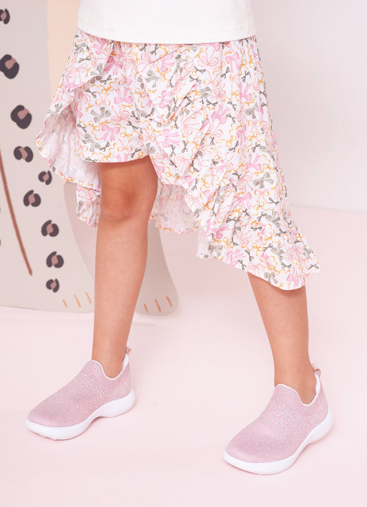 Short Saia Mullet Algodão Multi Laços Short Saia Mullet Algodão Multi Laços
