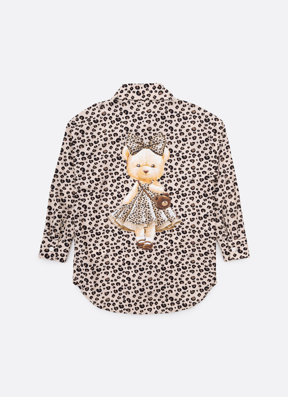 Camisa Algodão Oncinha Flores Crochê