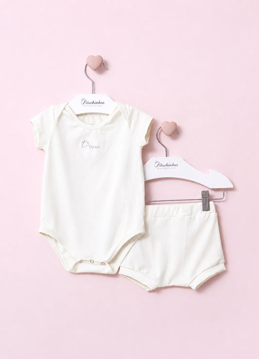 Conjunto Body e Short Pima Pmini Conjunto Body e Short Pima Pmini