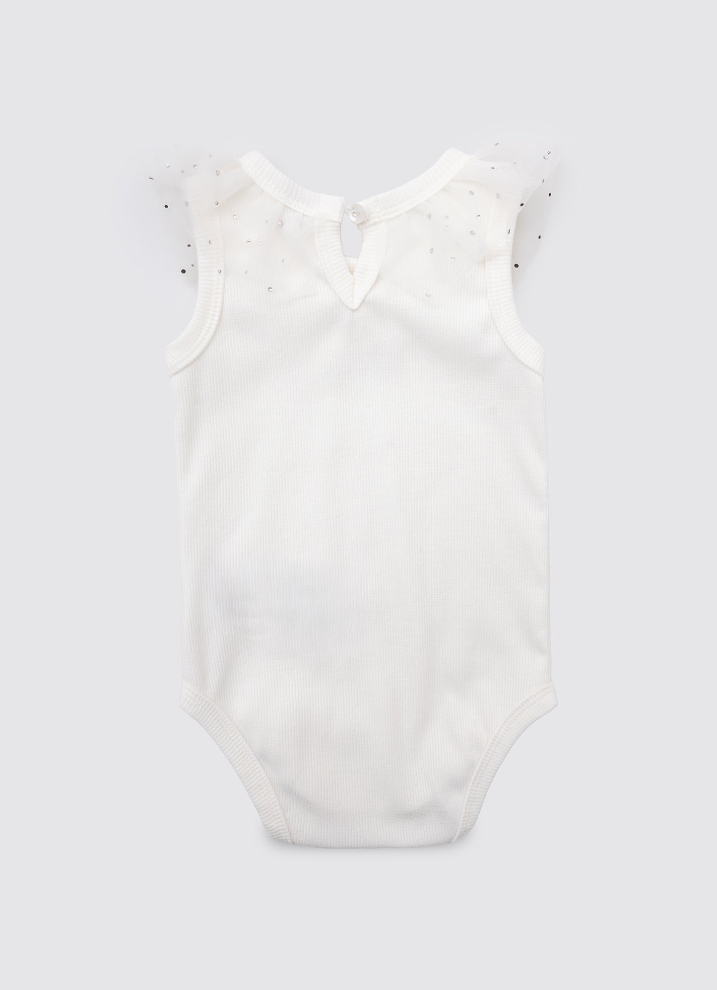 Body Ribana Gola Tule Cristais Pmini