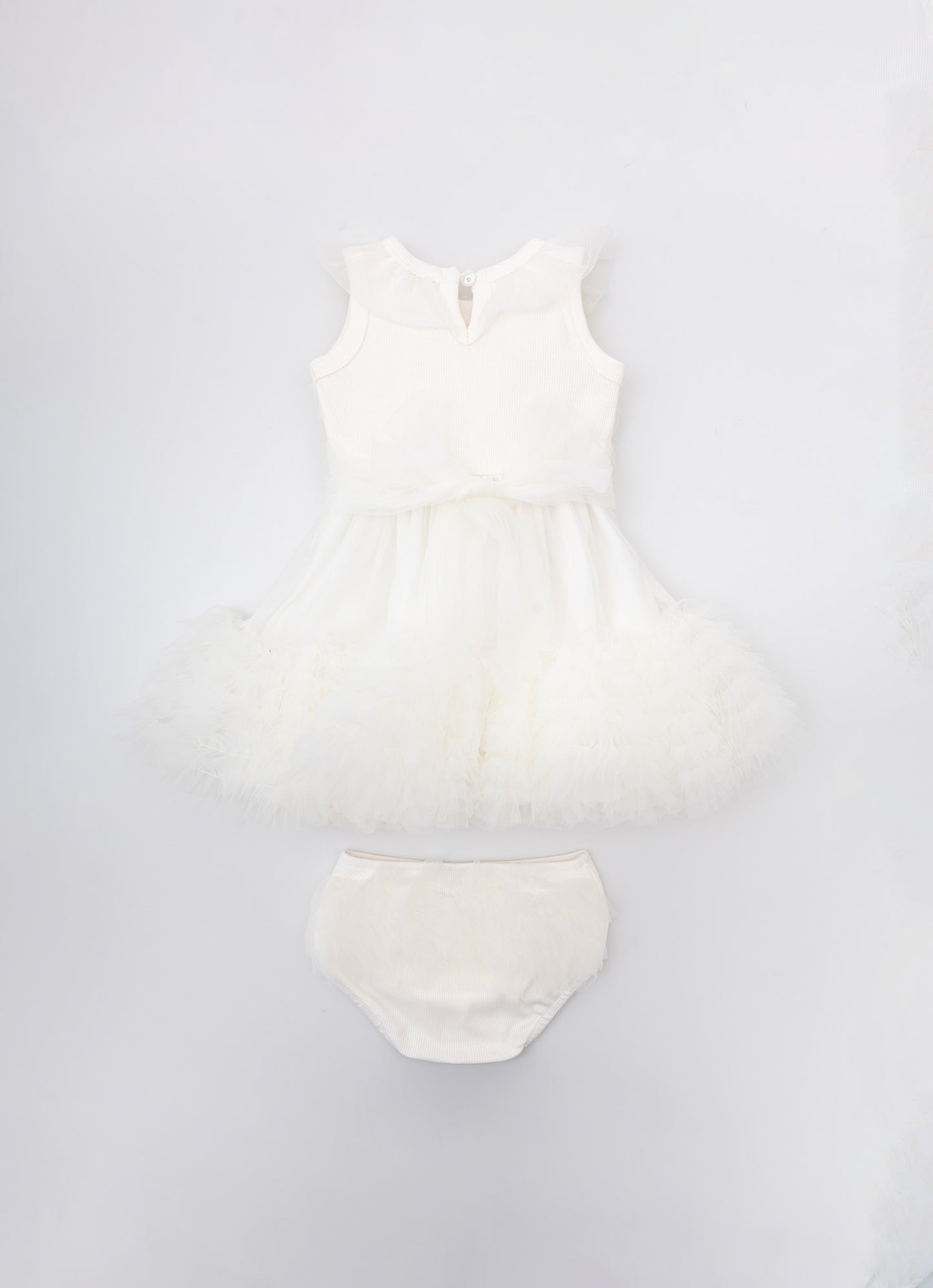 Vestido Frufru Tule com Calcinha Pmini