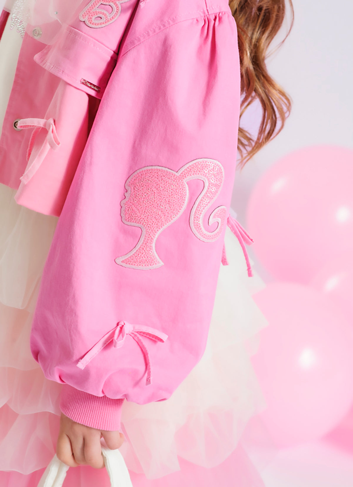 Jaqueta Sarja Conceito Manga Bufante Patches Barbie