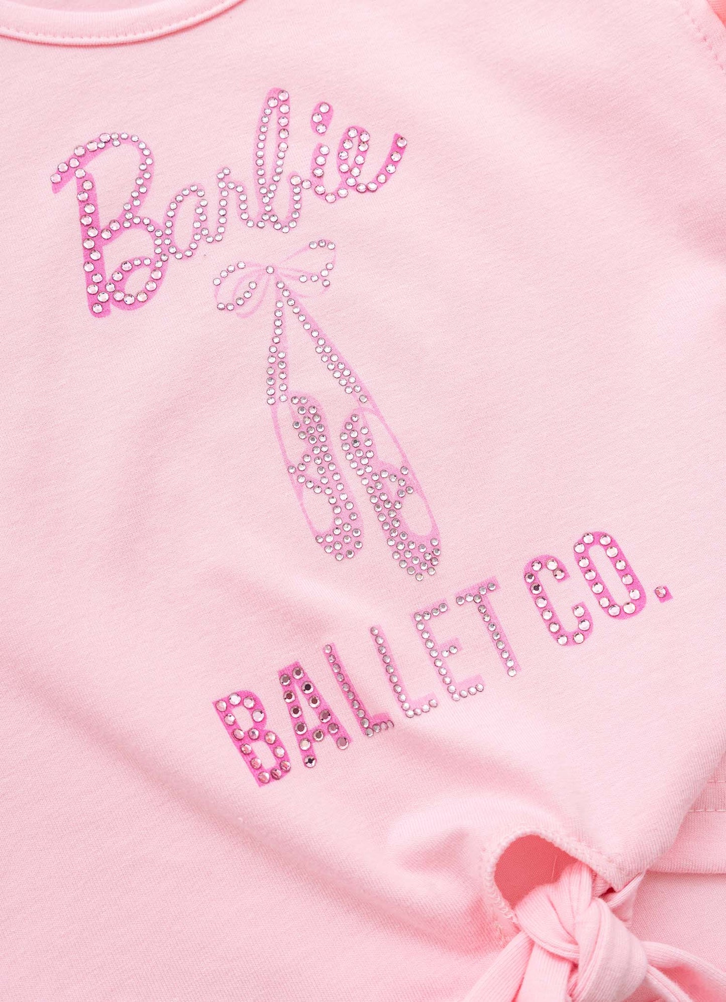 Blusa Cotton Mangas de Tule Barbie