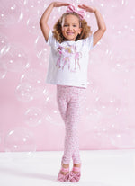 Blusa Cotton Serigrafia Barbie Bailarina