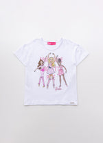 Blusa Cotton Serigrafia Barbie Bailarina