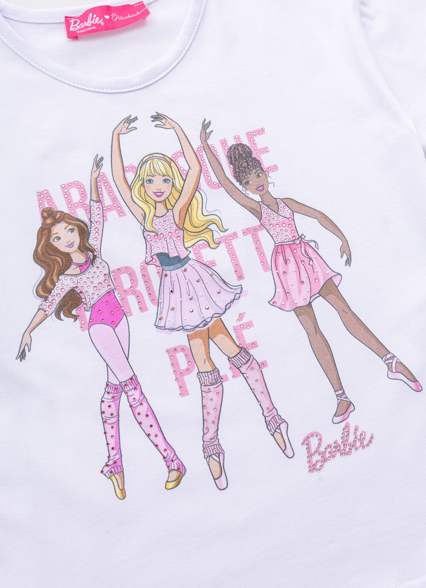 Blusa Cotton Serigrafia Barbie Bailarina