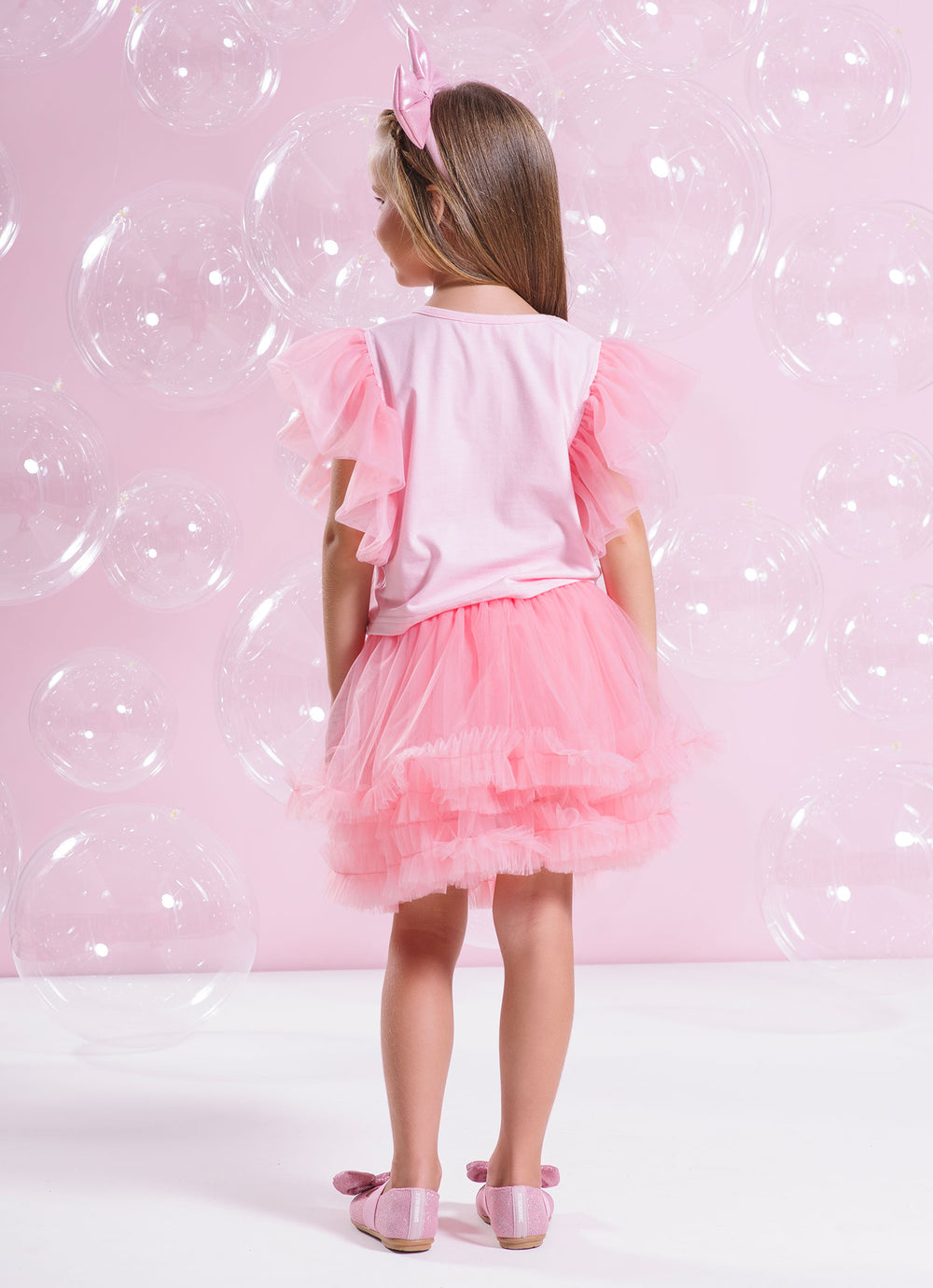 Saia Short Frufru Barbie Bailarina
