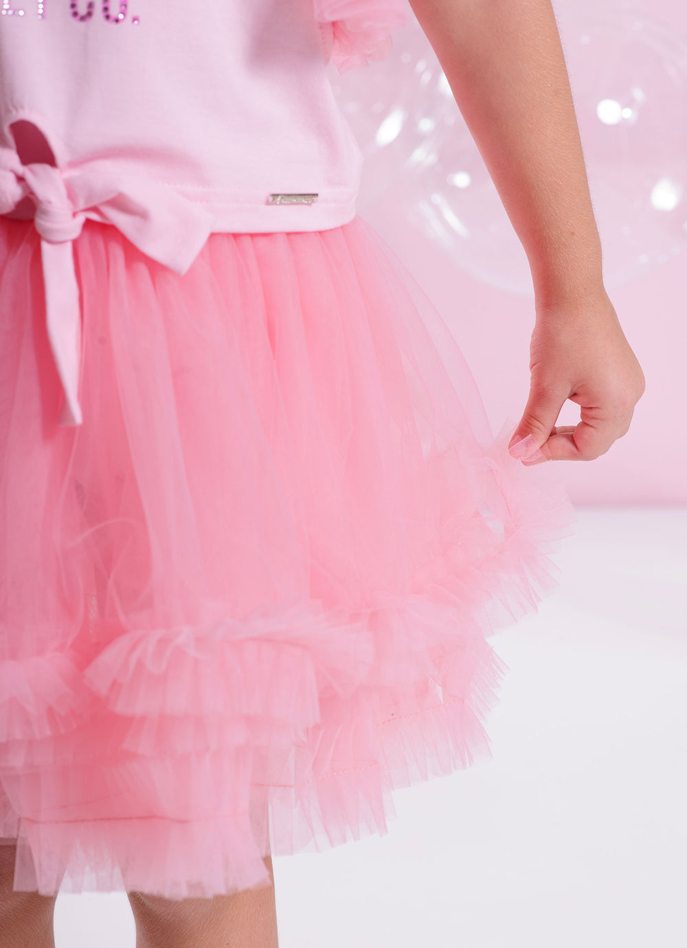 Saia Short Frufru Barbie Bailarina