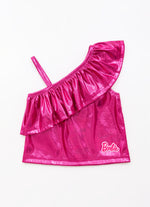 Blusa Cropped Malha Shine Barbie