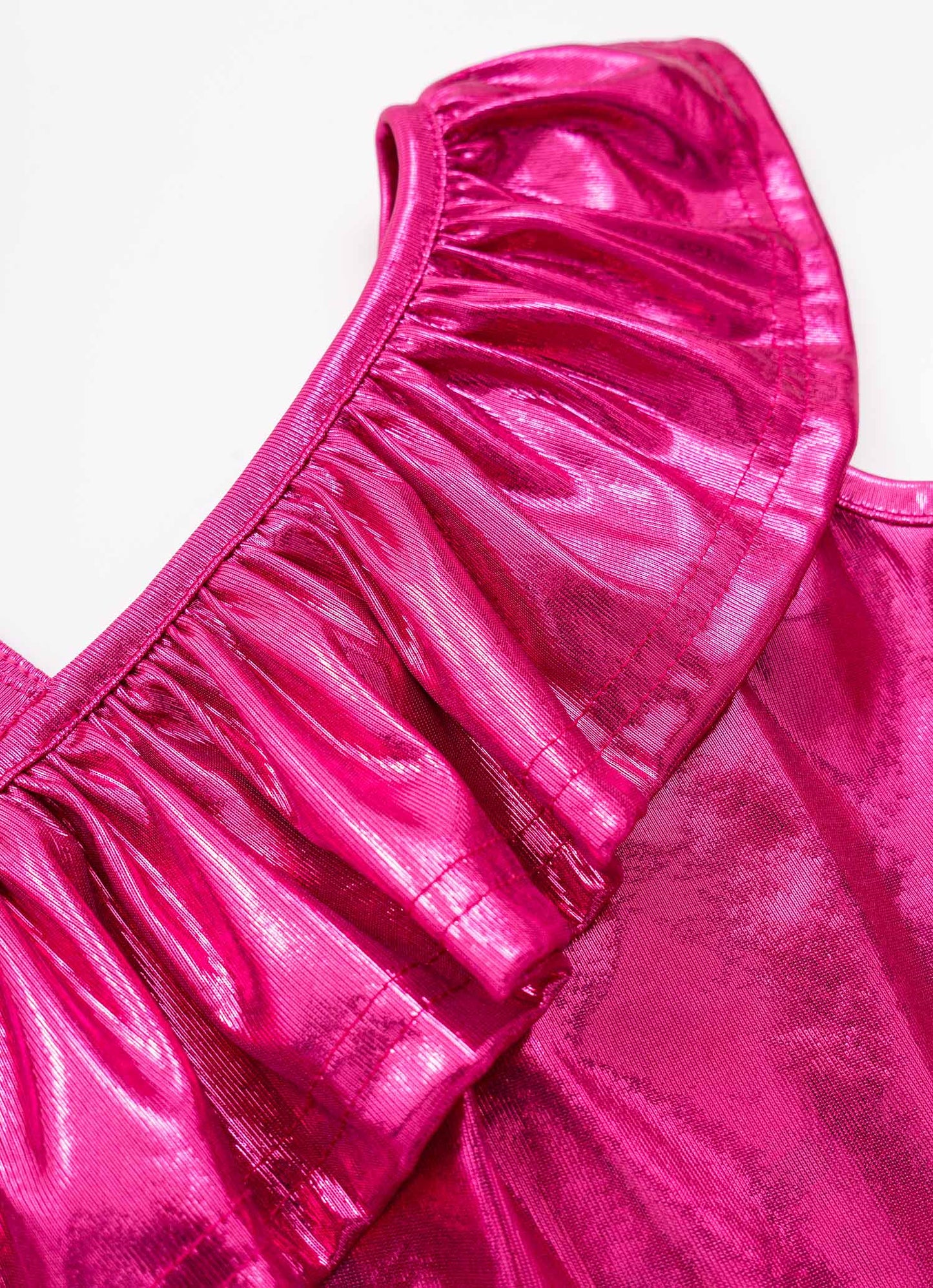 Blusa Cropped Malha Shine Barbie