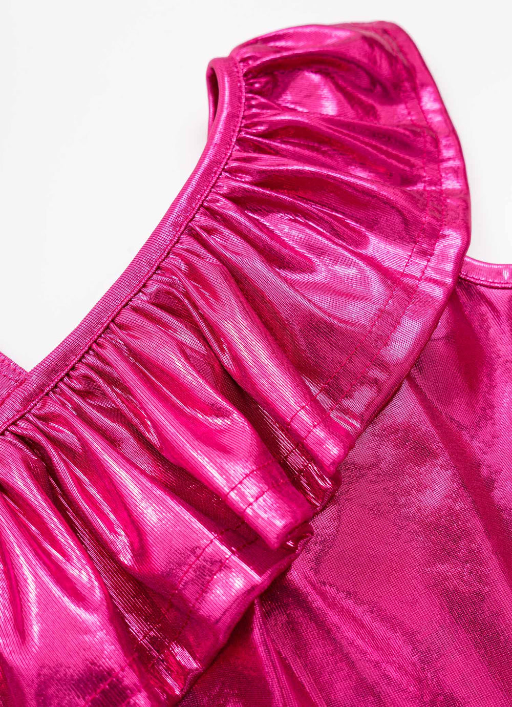 Blusa Cropped Malha Shine Barbie